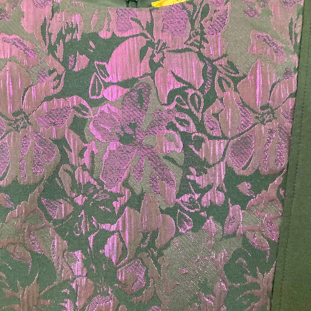 IMAN Metallic Floral Dress L - Picture 5 of 6